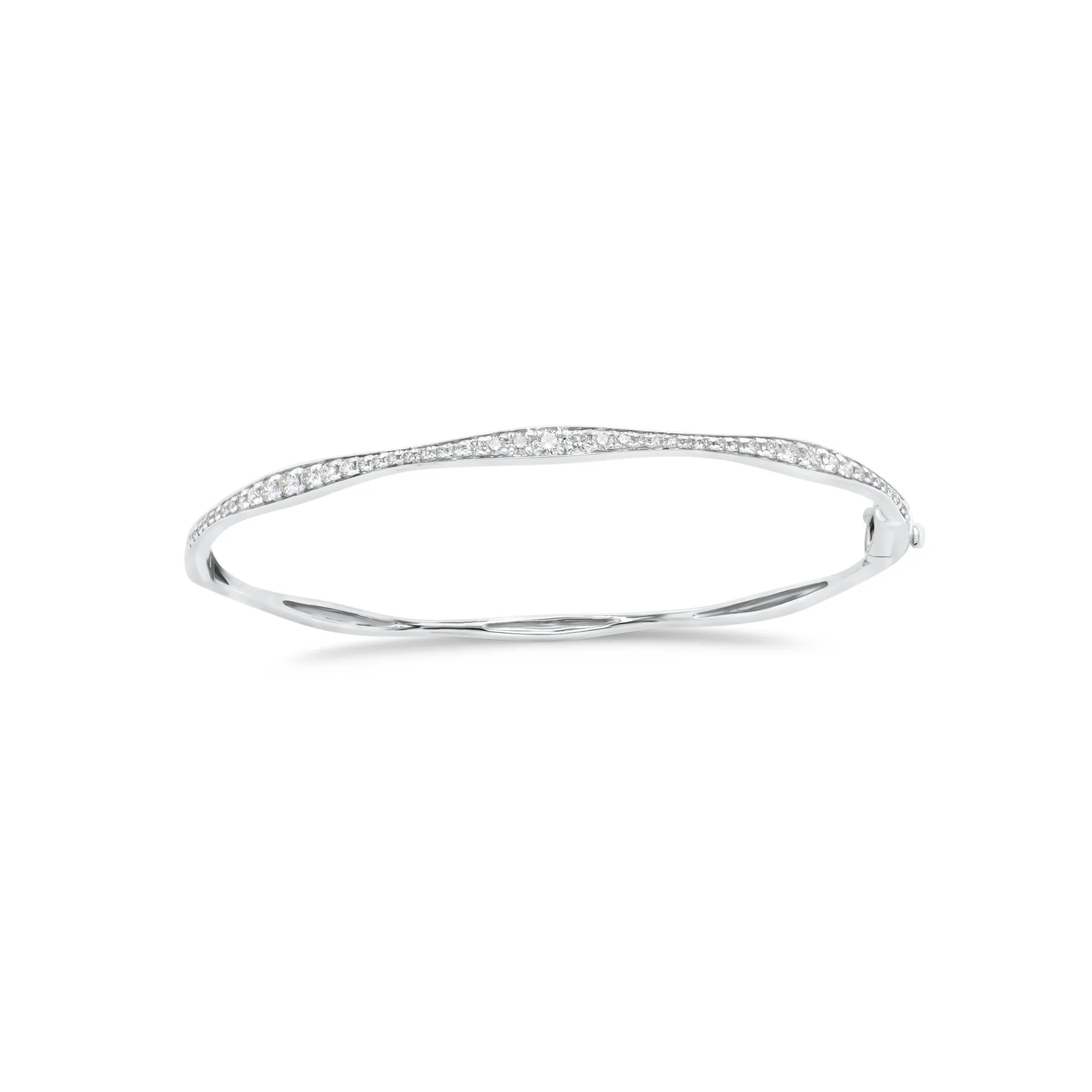 Graduated Diamond Bangle Bracelet