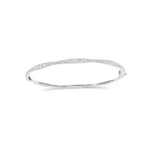 Graduated Diamond Bangle Bracelet