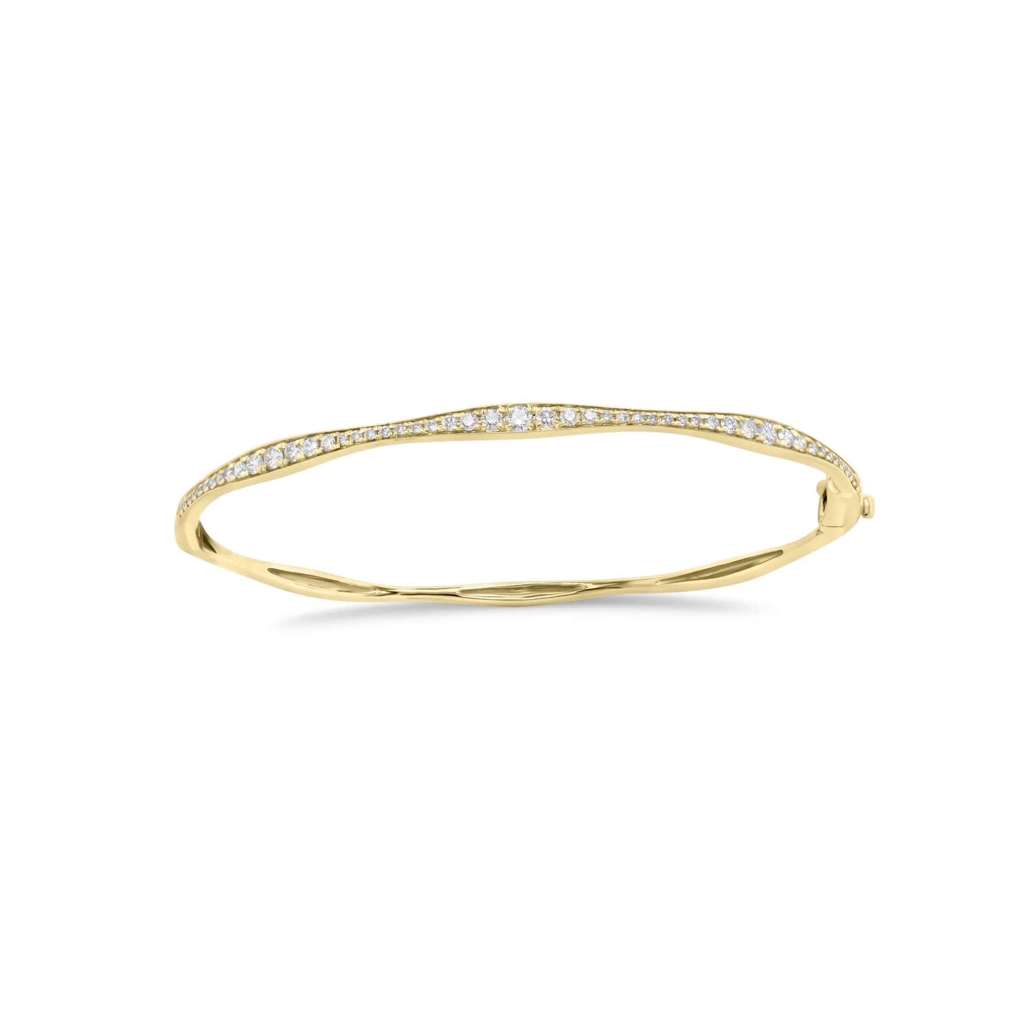 Graduated Diamond Bangle Bracelet