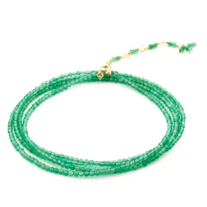 Green Onyx Wrap Bracelet/Necklace