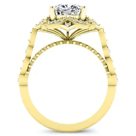 Hana - Cushion Moissanite Engagement Ring