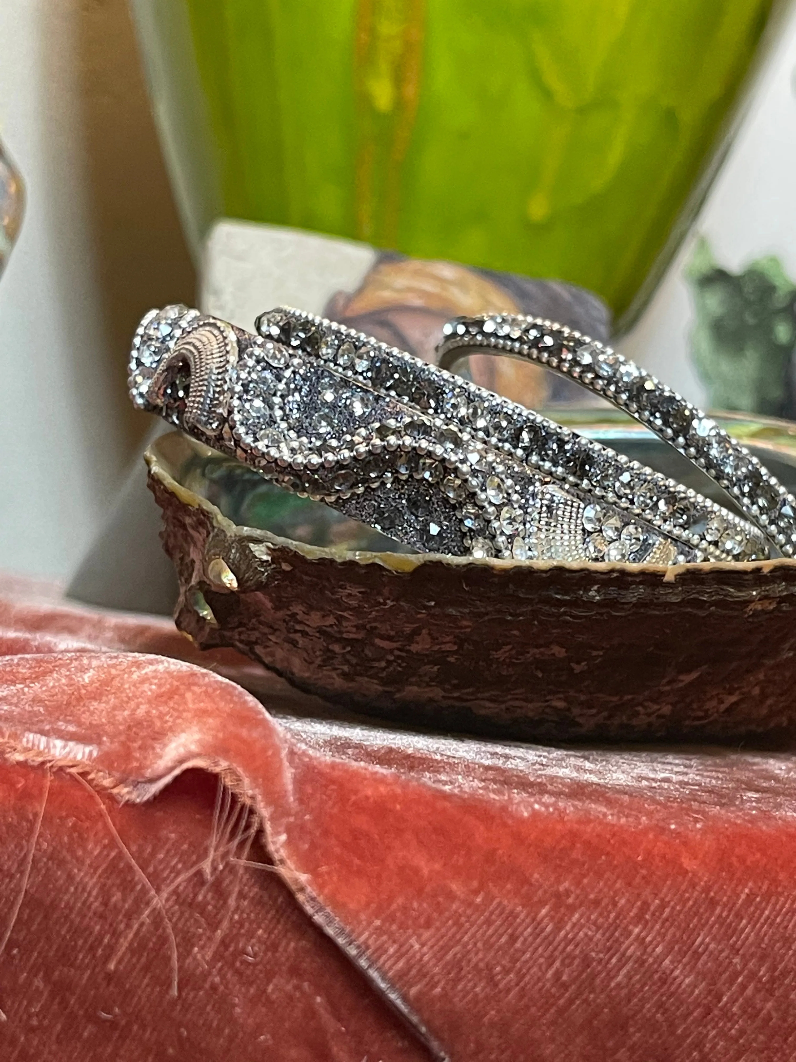 Jumbo Bali Bling Bangle Set