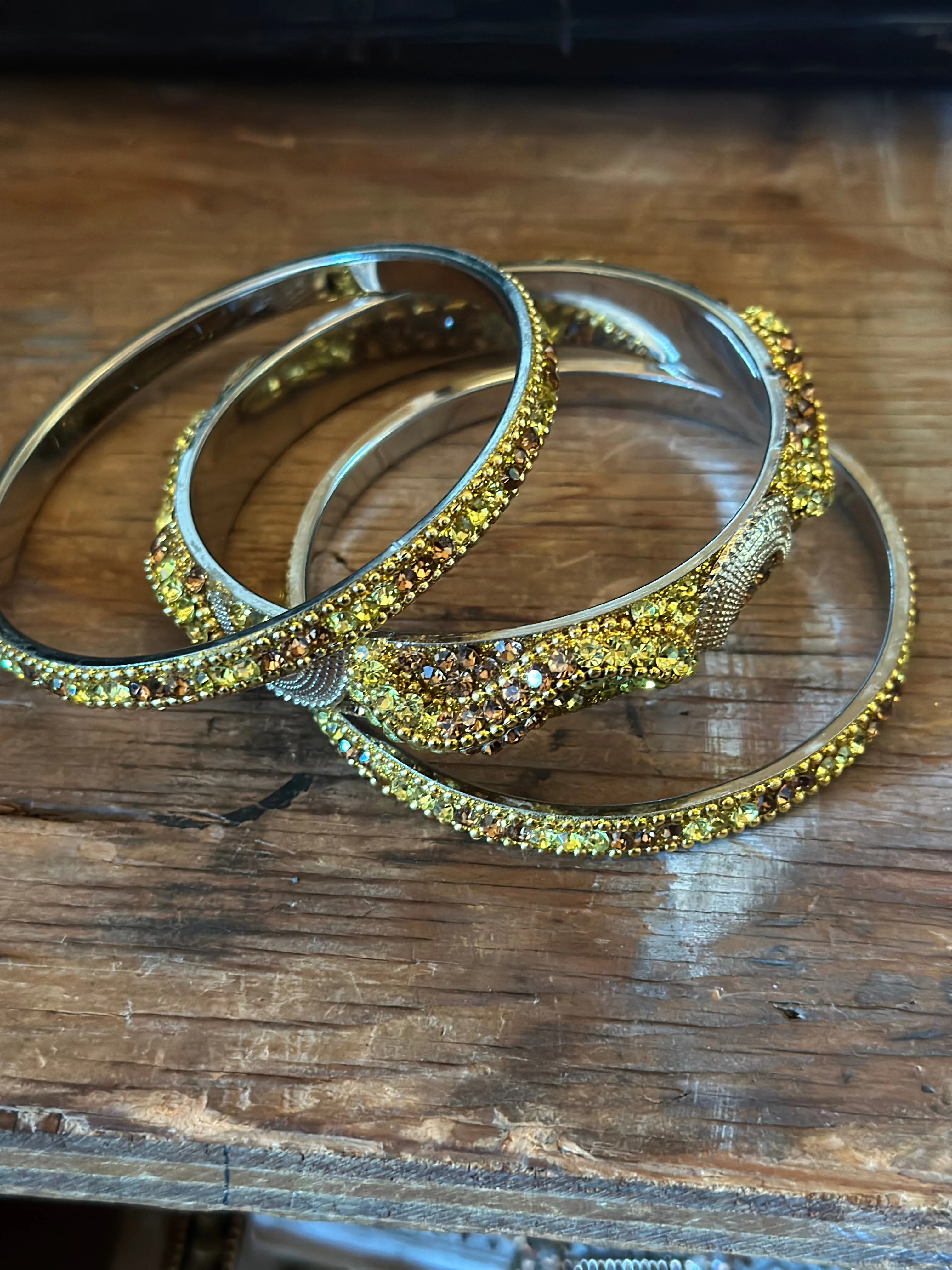 Jumbo Bali Bling Bangle Set