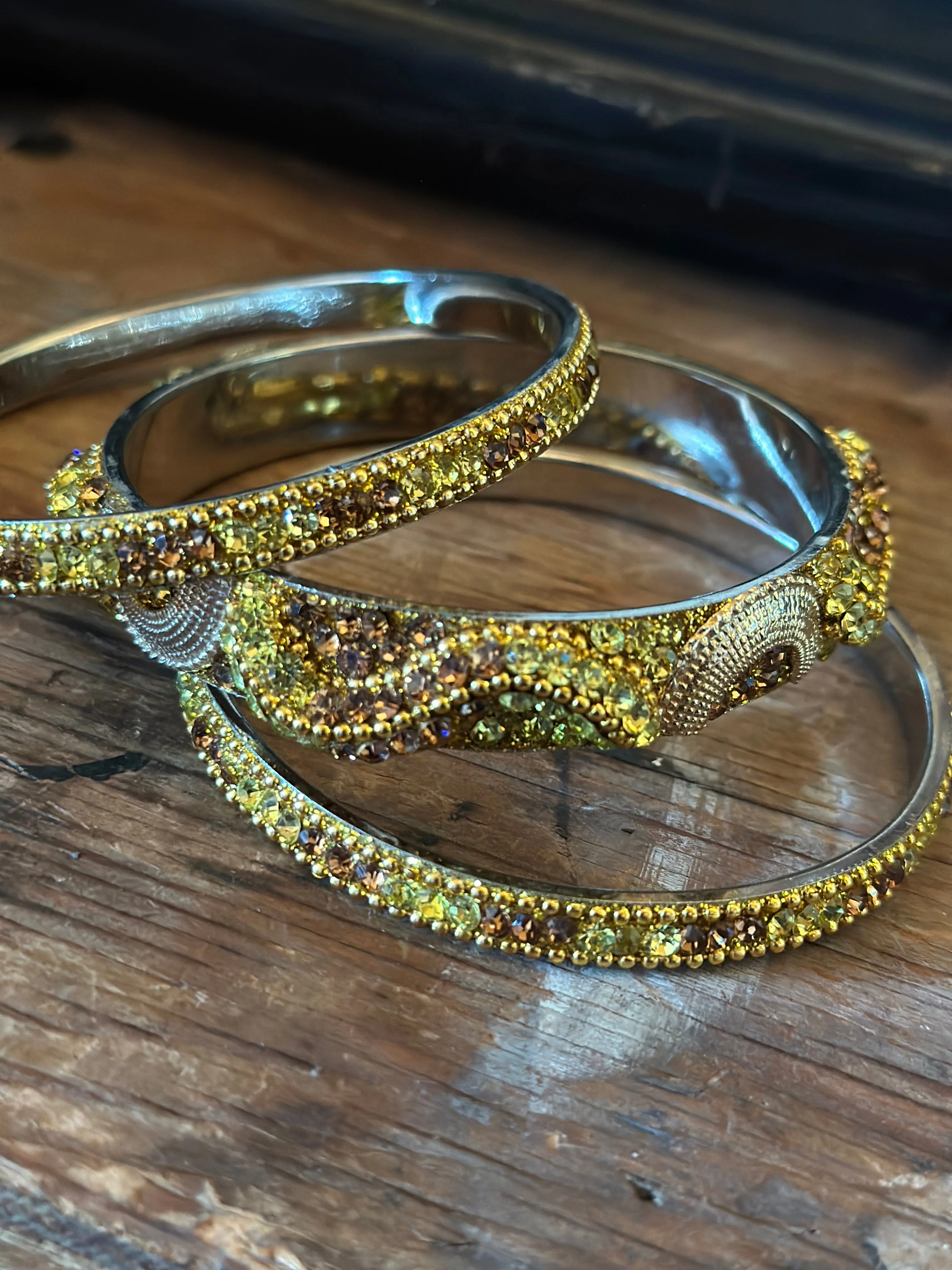 Jumbo Bali Bling Bangle Set