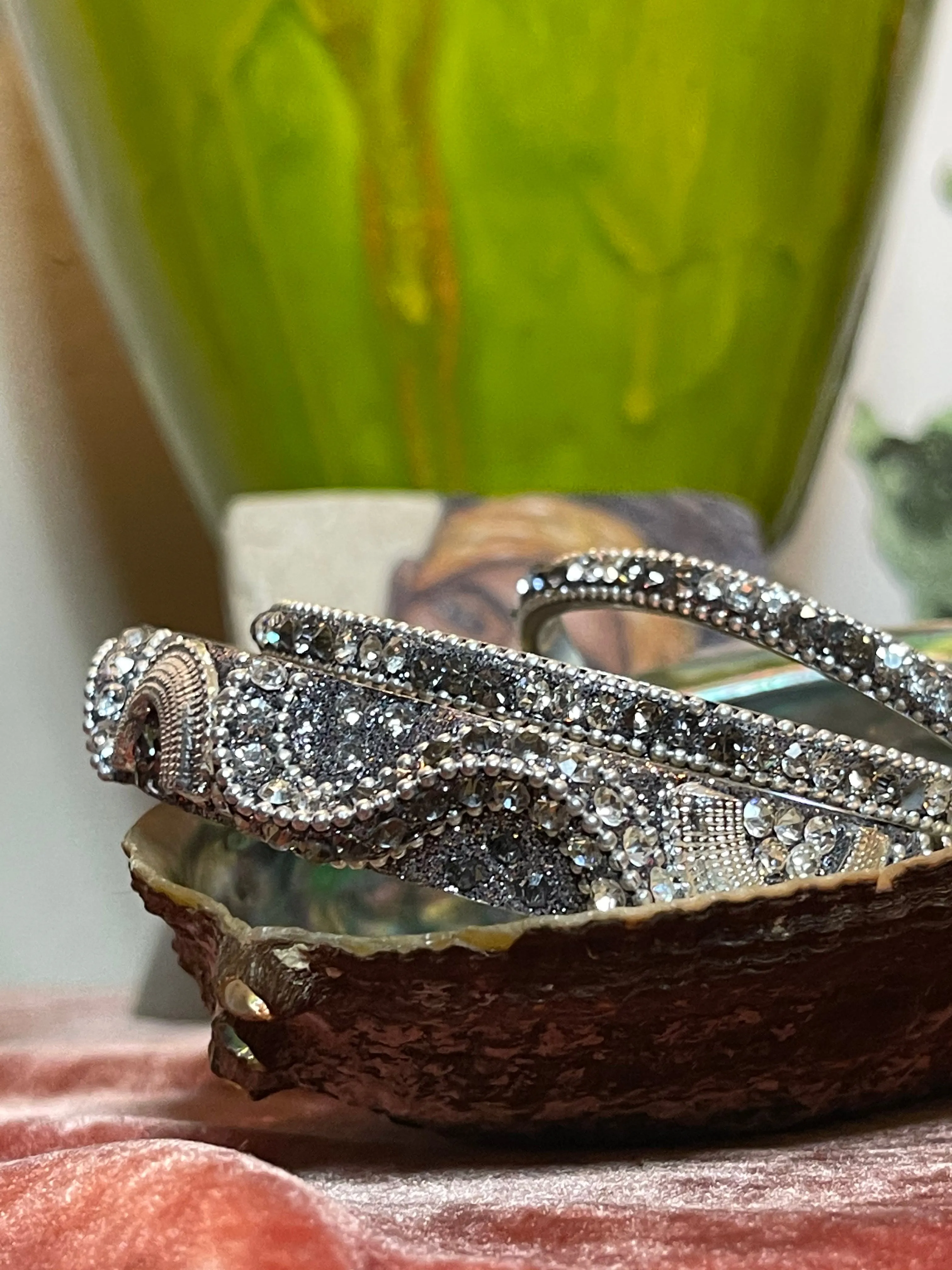 Jumbo Bali Bling Bangle Set