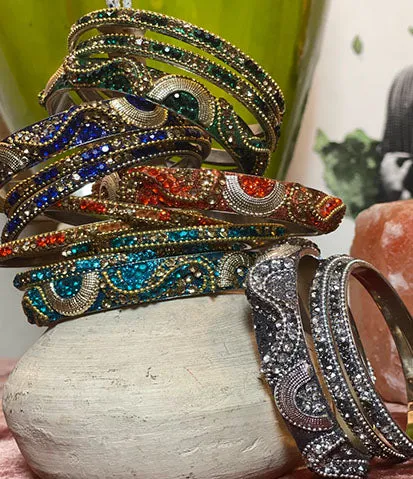 Jumbo Bali Bling Bangle Set