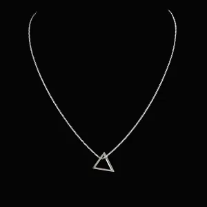 Kash Stainless Steel Necklace with Triangle Pendant