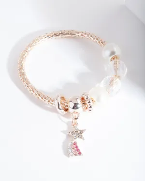 Kids Gold Bead Star Bracelet