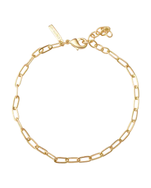 Kirstin Ash Rue Chain Bracelet 18K Gold Plated