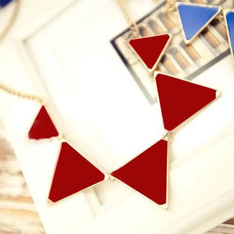 Kolovrat Women Statement Maxi Necklace Chunky Necklaces & Pendants Triangles Necklaces Choker Collier Femme Fashion Jewelry