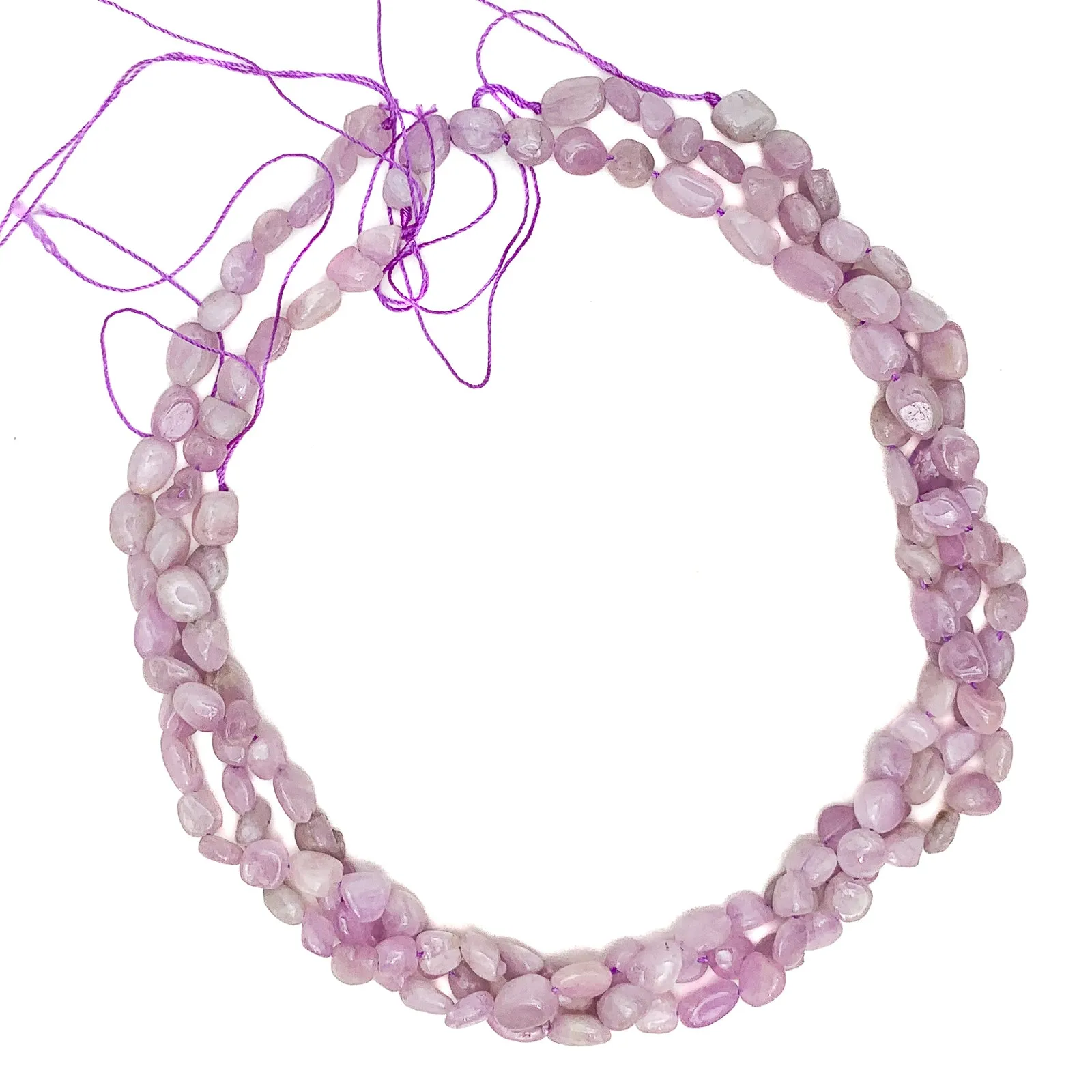 Kunzite Medium Smooth Pebbles Bead Strand