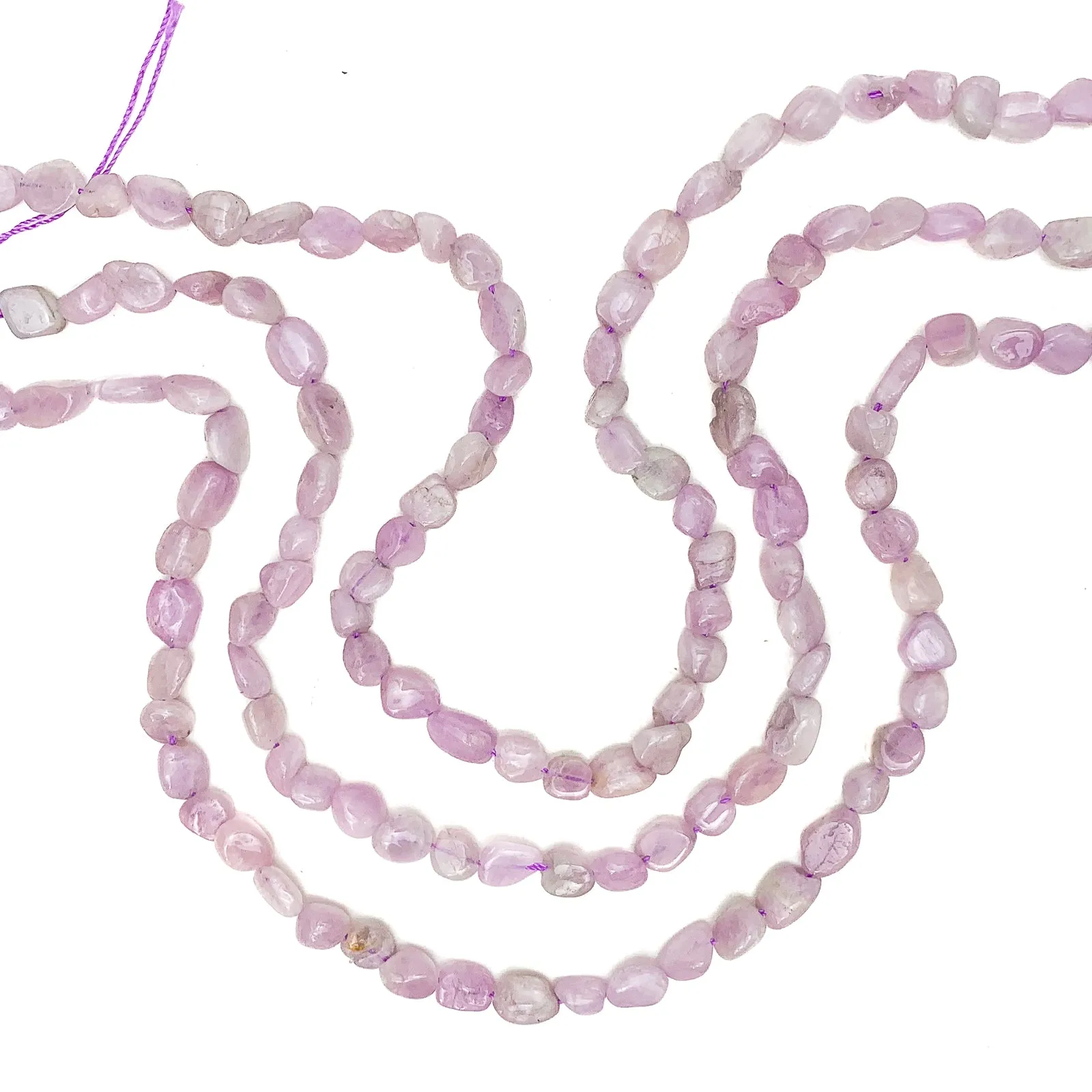 Kunzite Medium Smooth Pebbles Bead Strand