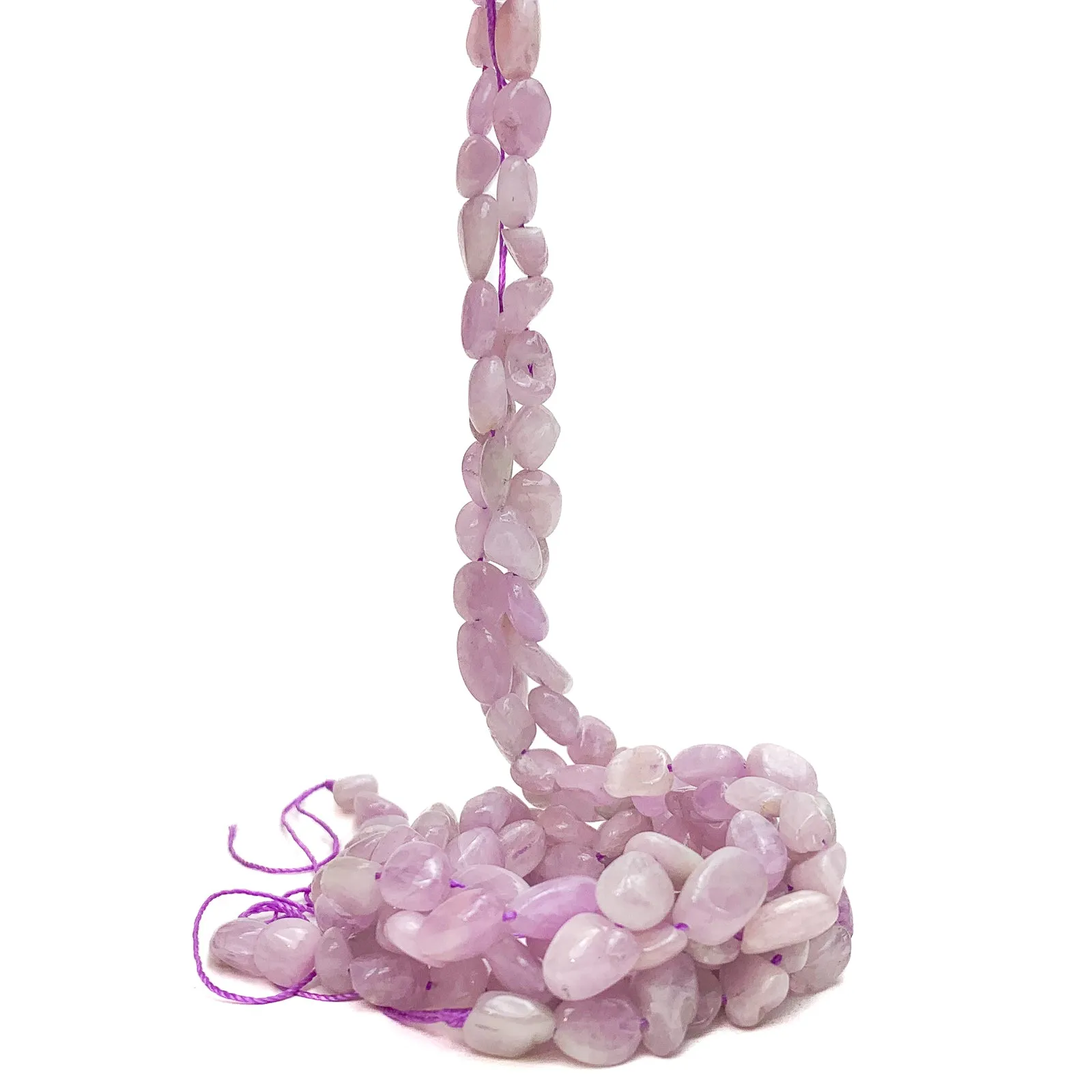 Kunzite Medium Smooth Pebbles Bead Strand