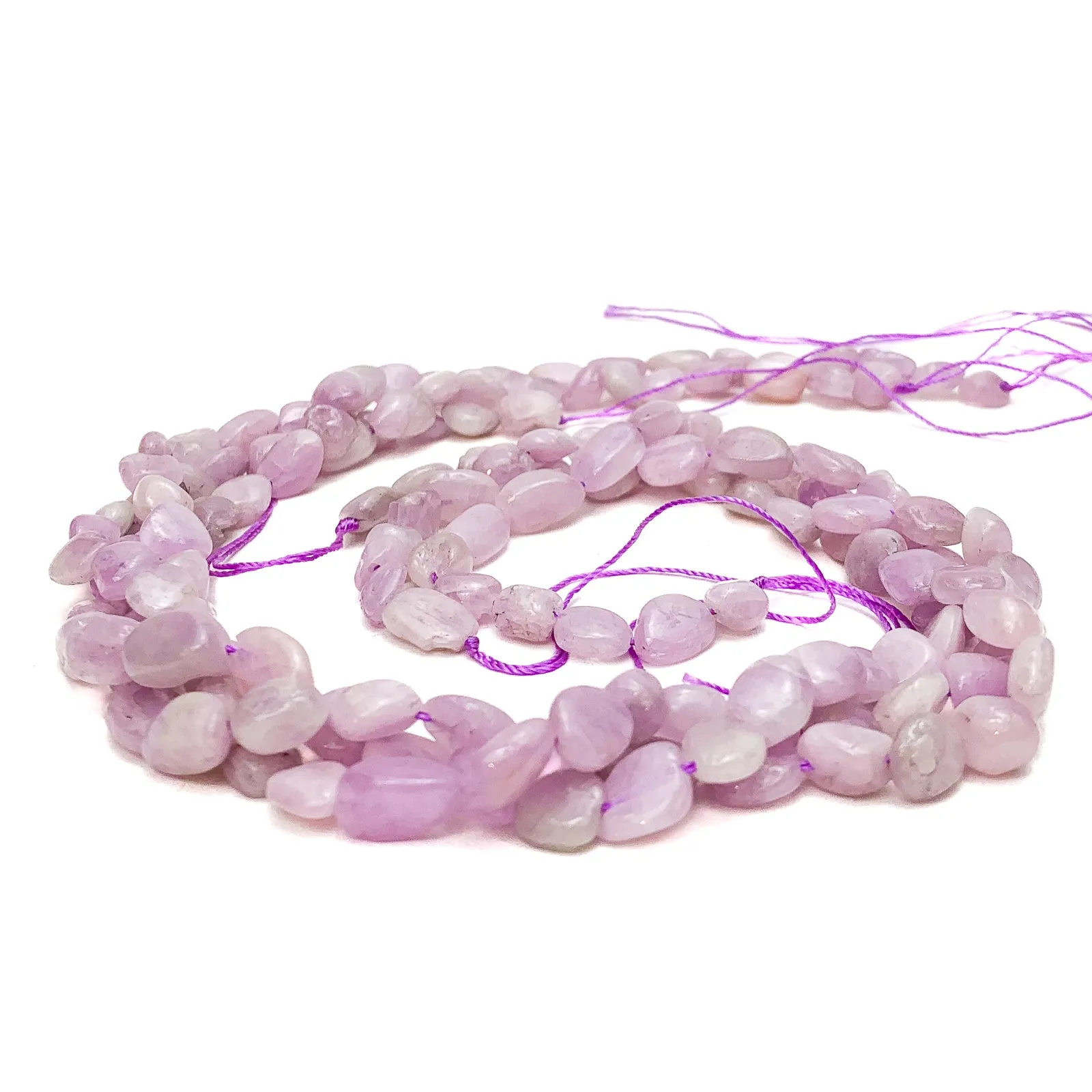 Kunzite Medium Smooth Pebbles Bead Strand