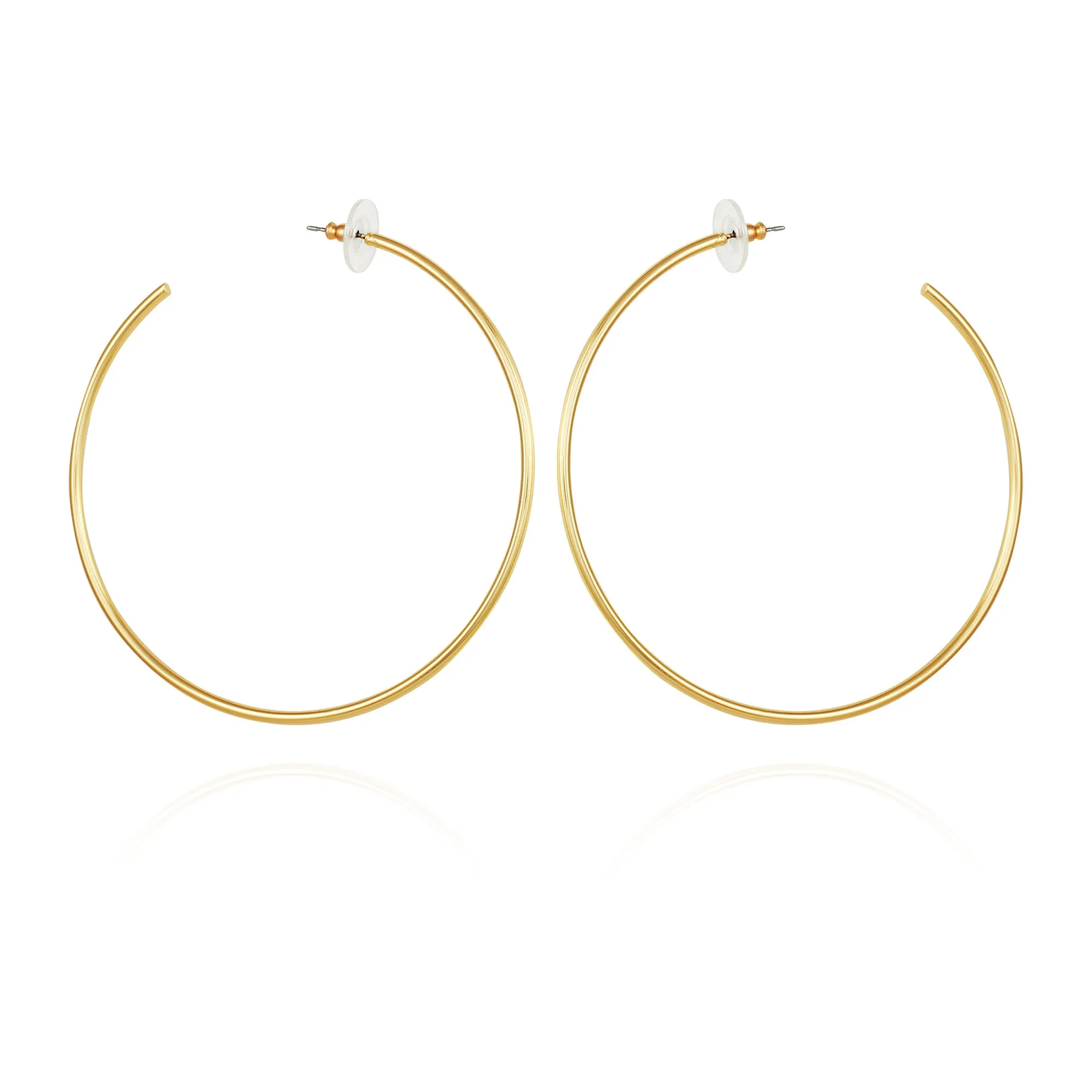 Large Open Hoop Earrings