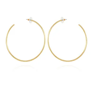 Large Open Hoop Earrings