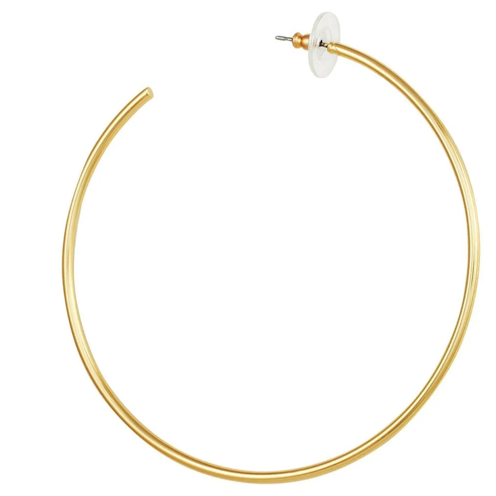 Large Open Hoop Earrings