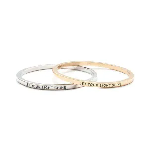 'Let Your Light Shine' Bangle