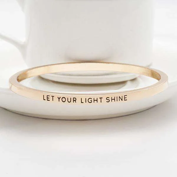 'Let Your Light Shine' Bangle