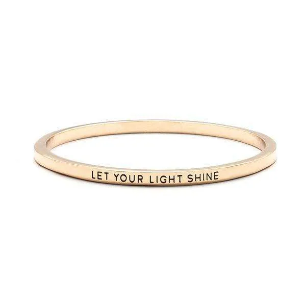 'Let Your Light Shine' Bangle