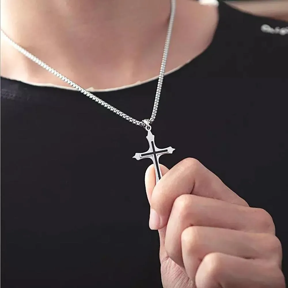 Men's Christian Necklace <br> Retro