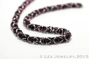 Modern Edginess Necklace - Pink