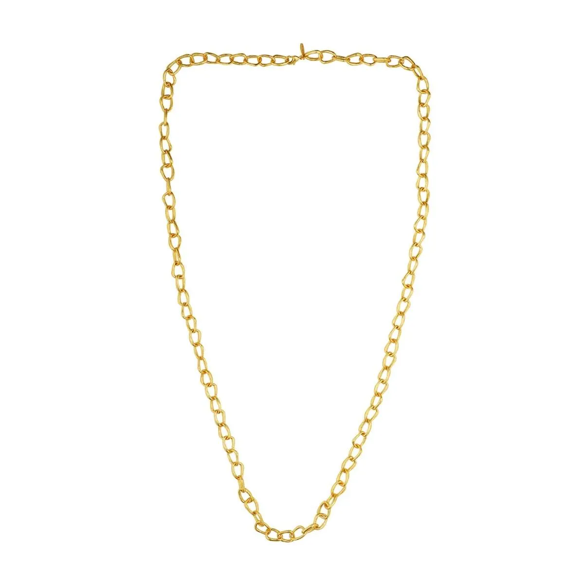 Moody Statement Goldtone Link necklace