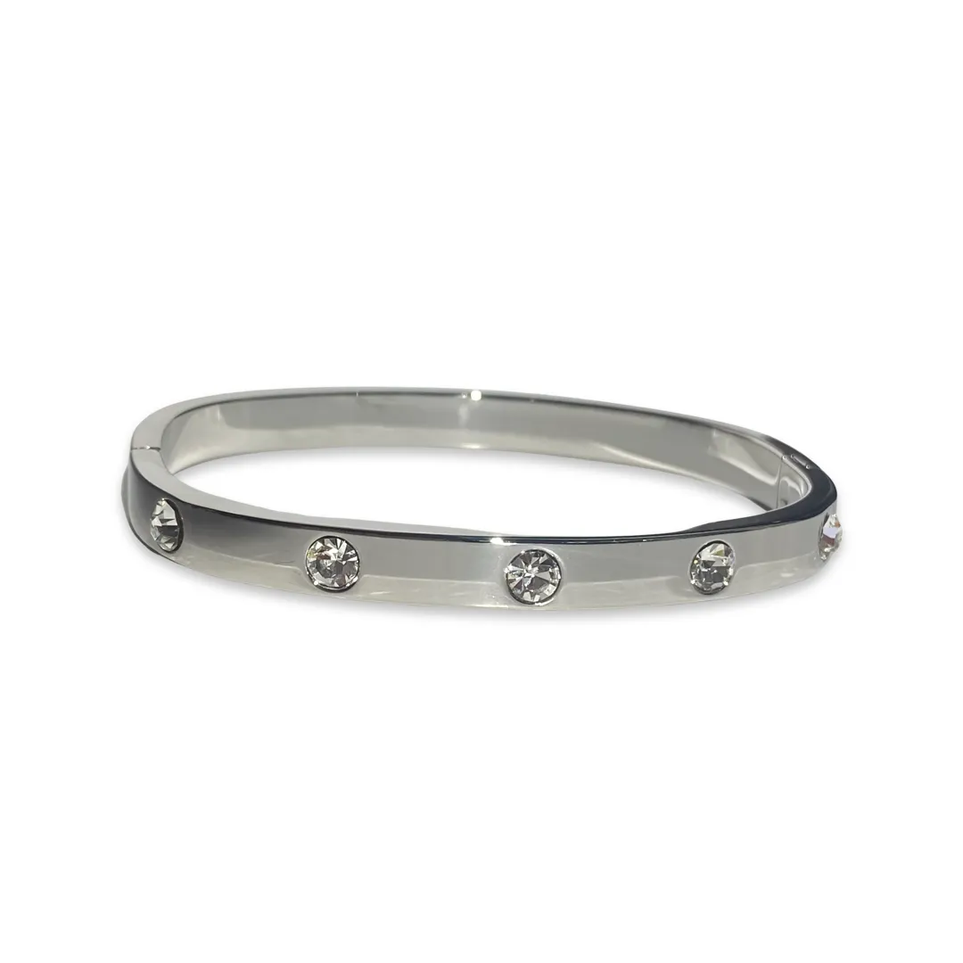 Noelia Thick Crystal Bangle