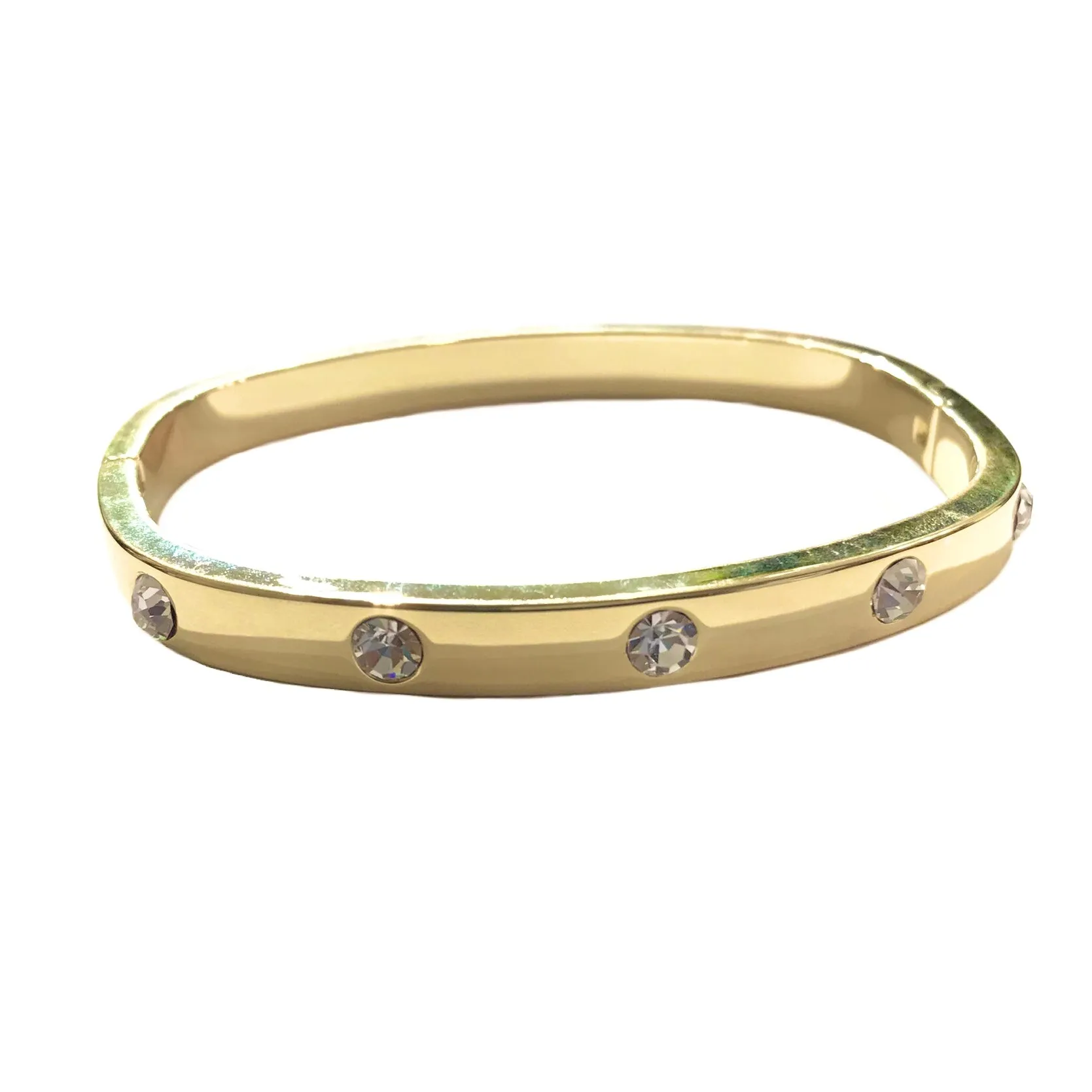 Noelia Thick Crystal Bangle