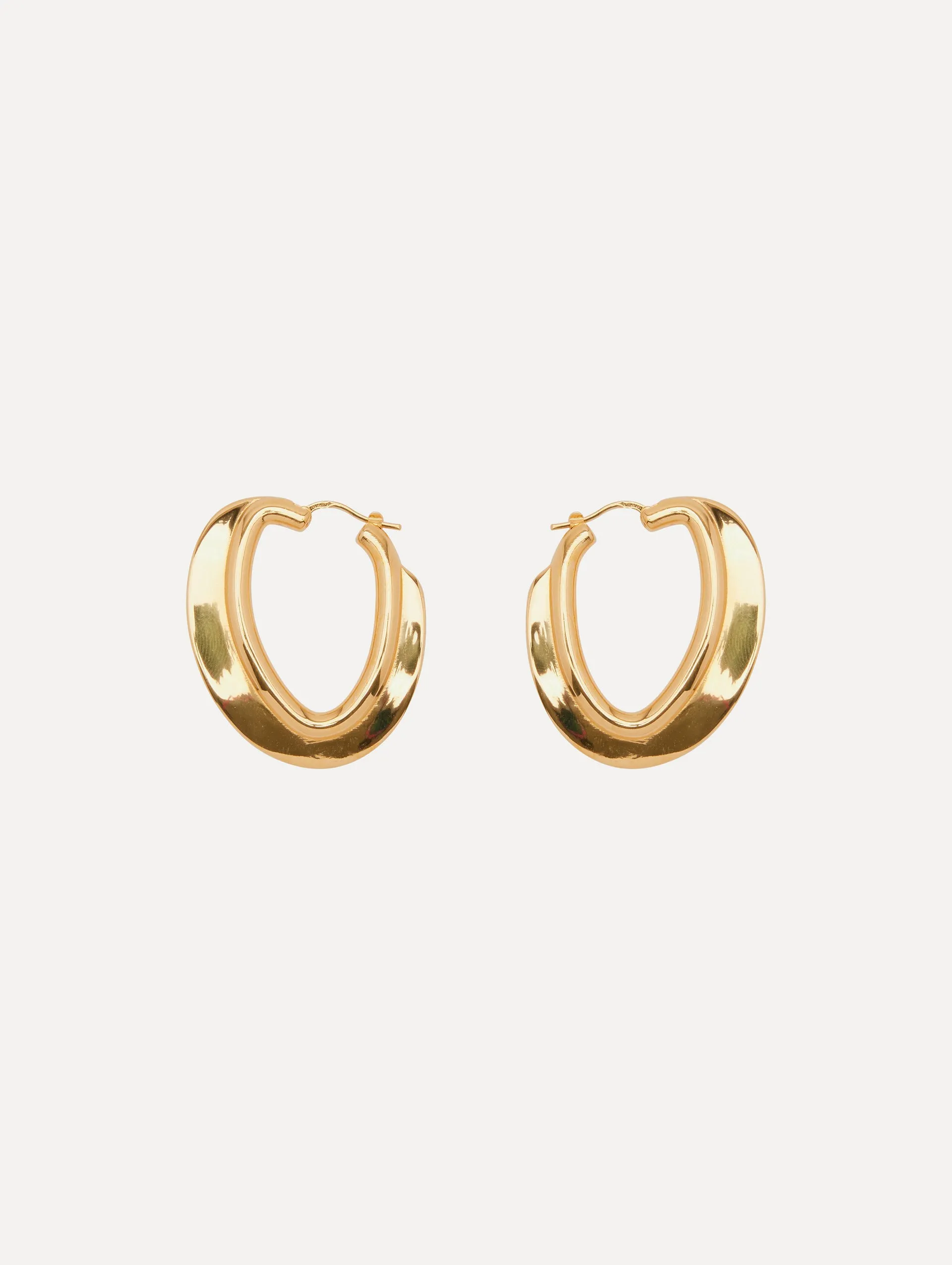 O Disk Hoop Earrings