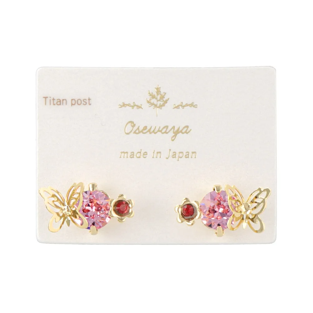 Openwork Butterfly Stud Earrings