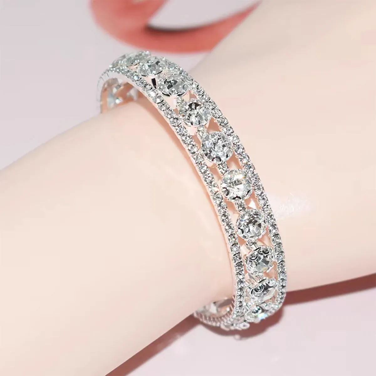 Radiant Wrap Bangle in 925 Sterling Silver