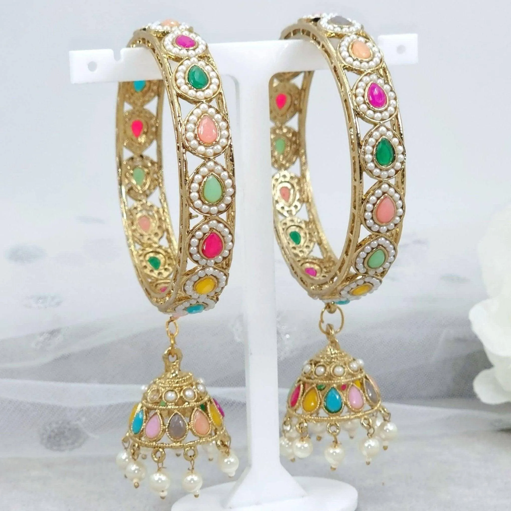 Rimi Multicolour Jhumka Bangles