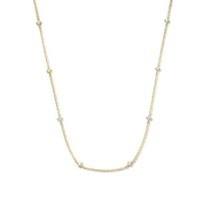 Rivoli Esmée 14 karat gold necklace with zirconia stones