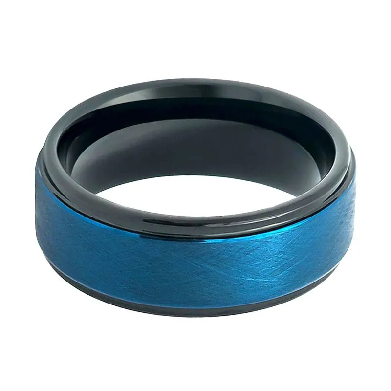 ROCKET | Tungsten Ring Blue Tone Wire