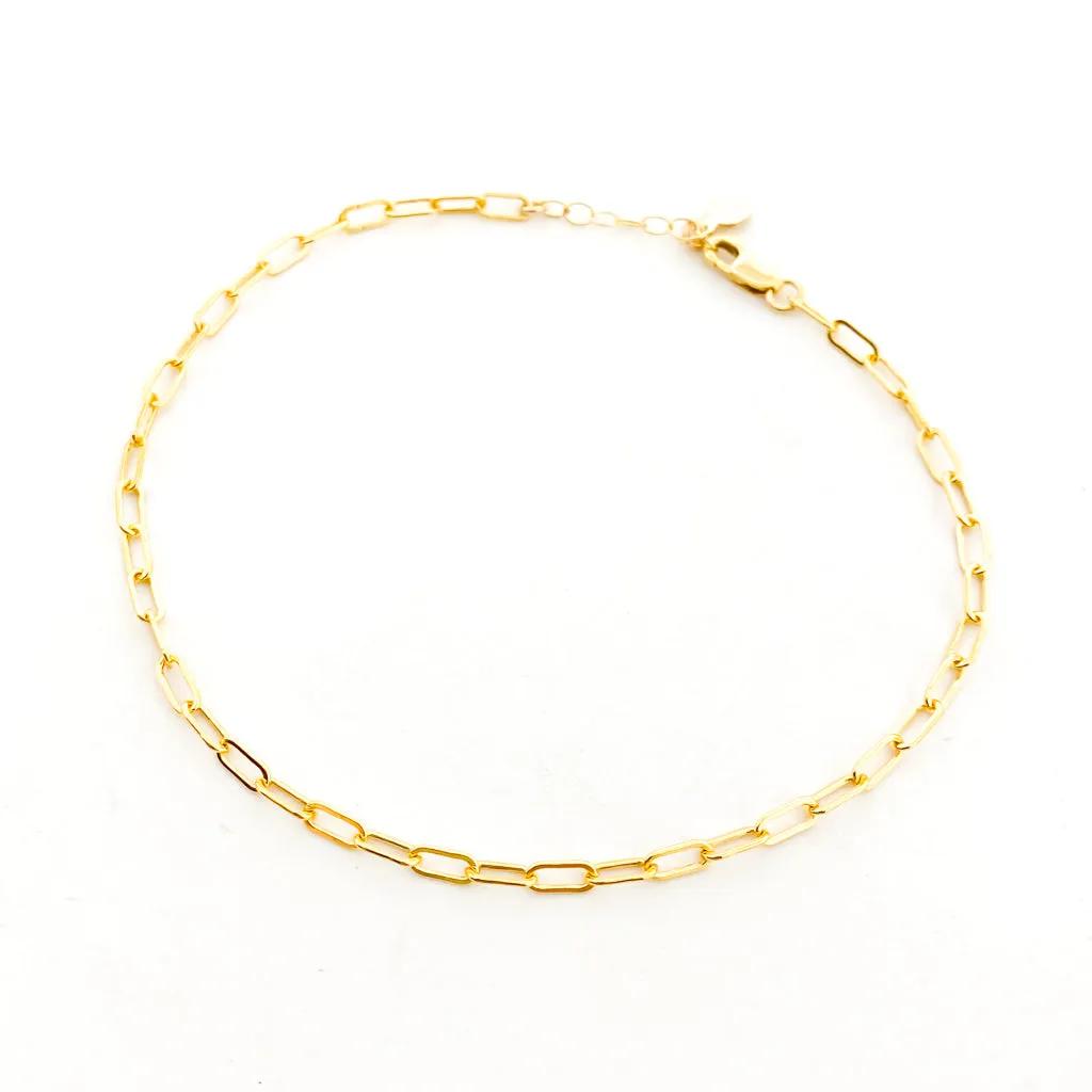 Sadie Oval Chain Anklet