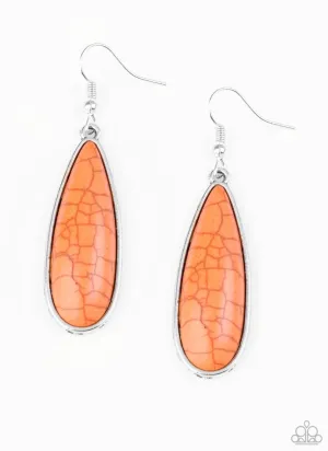 Santa Fe Skies Orange Earrings - Paparazzi Accessories