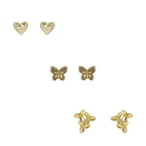 Set of Trio Novelty Earrings