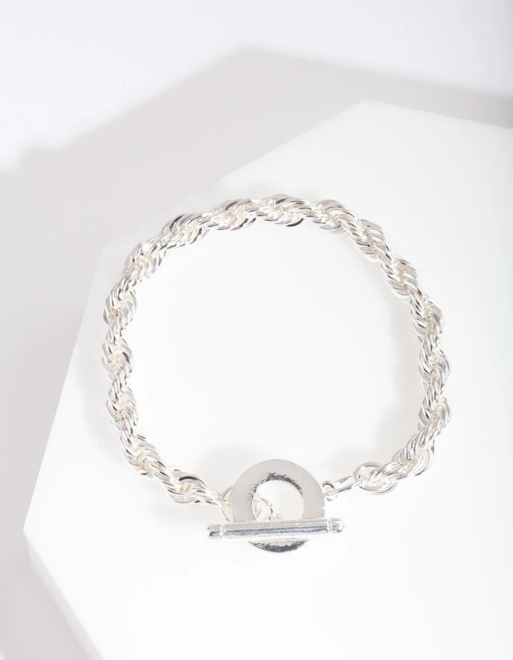 Silver Twisted Chain Bracelet