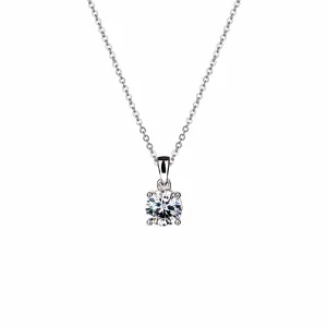 Sirius - Timeless Solitaire - Sterling Silver Necklace