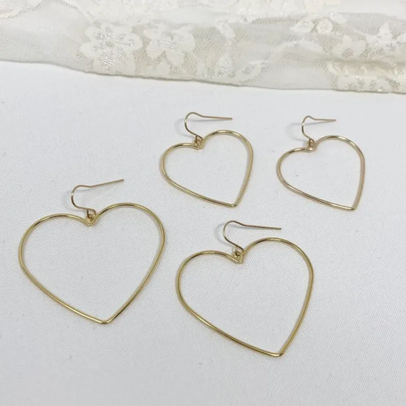 Smooth Heart Earrings