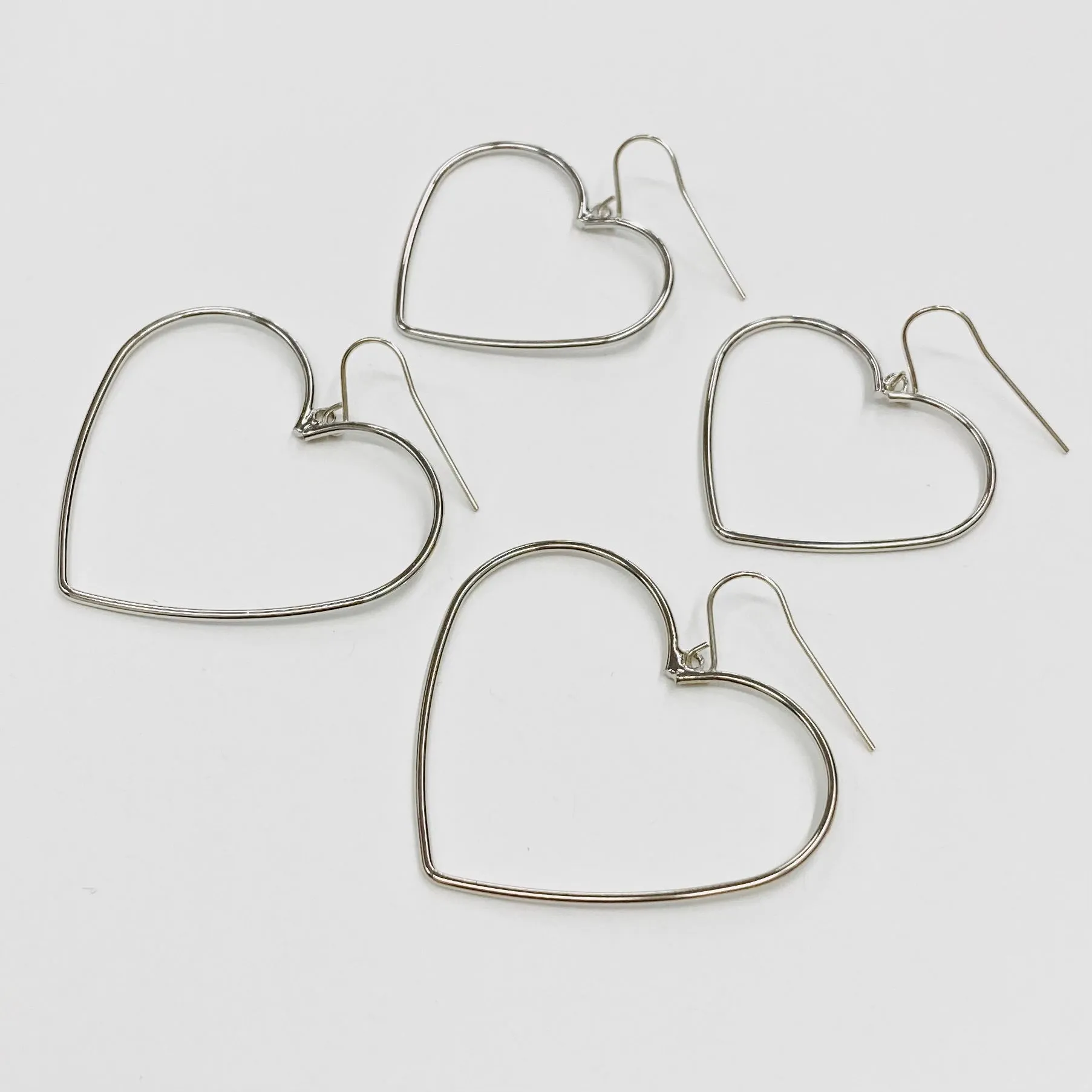 Smooth Heart Earrings