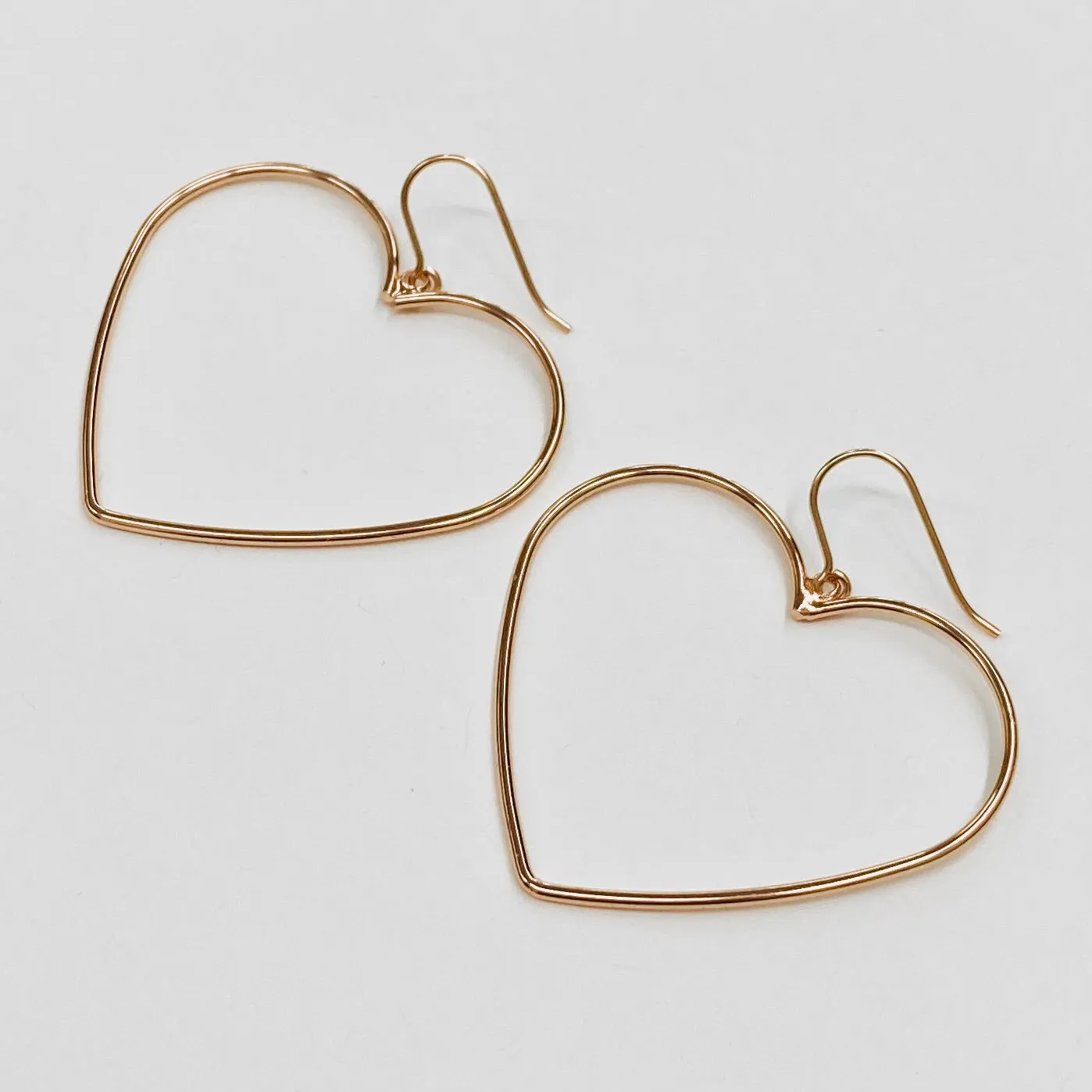 Smooth Heart Earrings