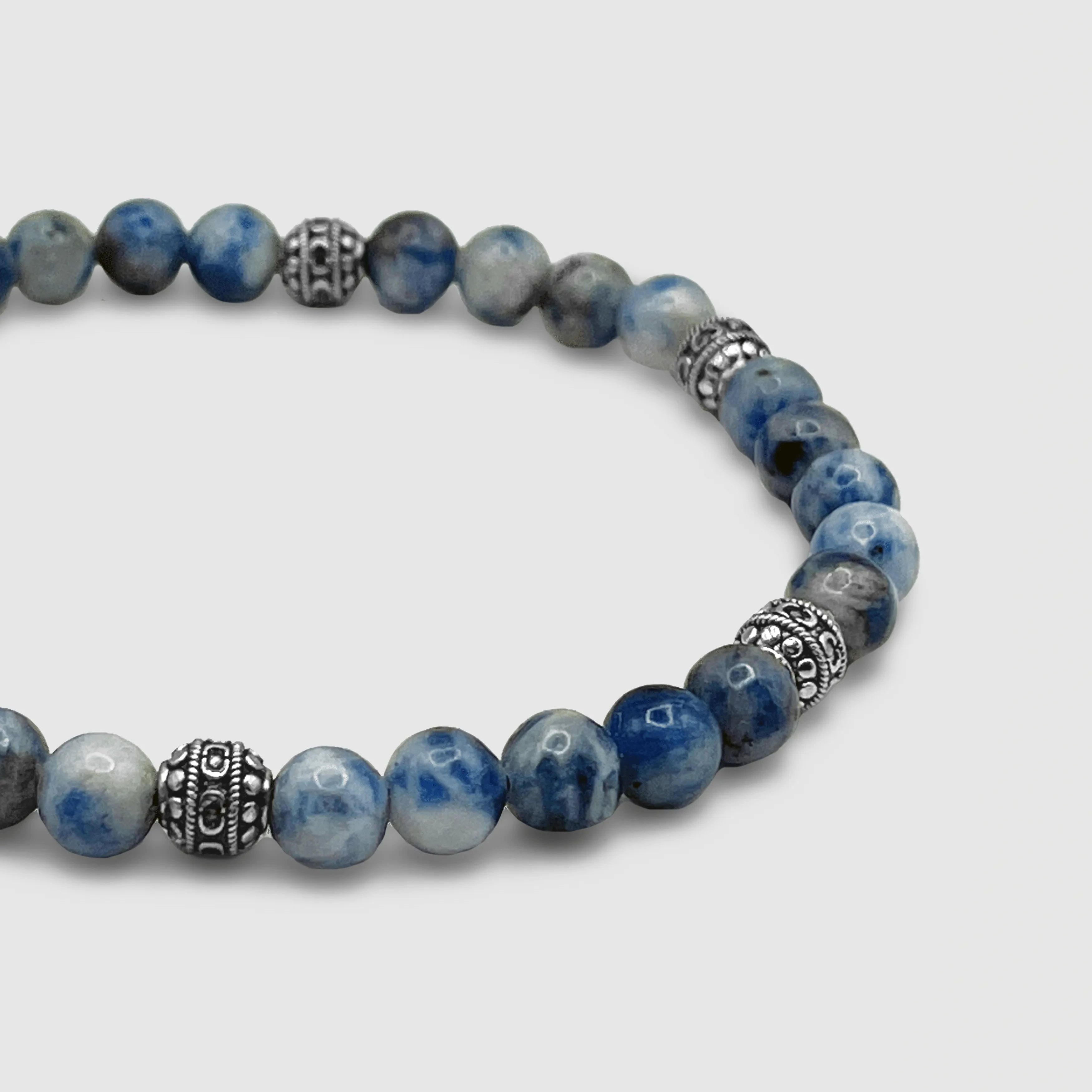 Sodalite Stone Bracelet (Silver)