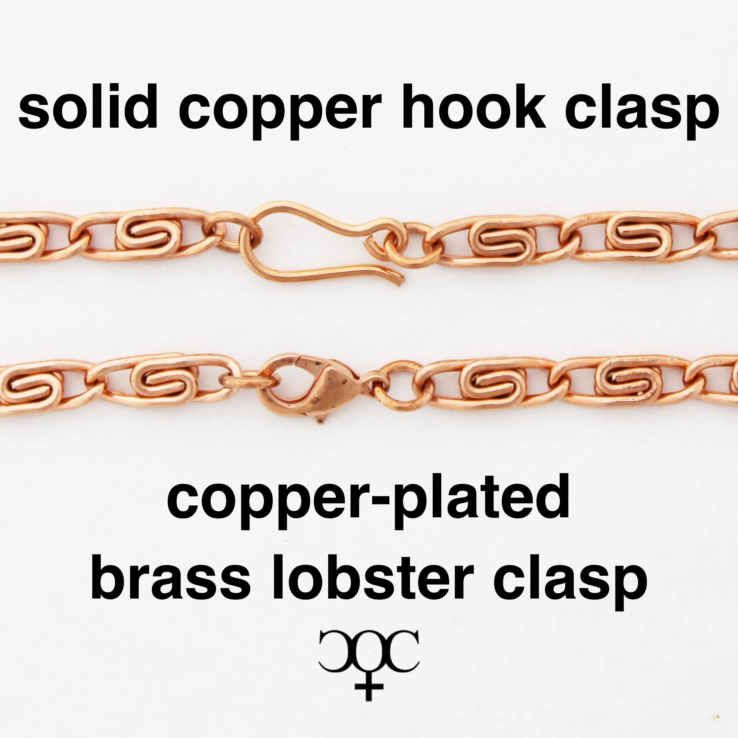 Solid Copper Scroll Chain Bracelet BC66 Medium 5mm Celtic Scroll Chain Bracelet For Men And Women