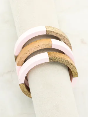 Somebody Told Me Bracelet Stack - Pink