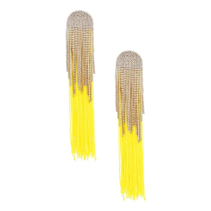 Tassel Long Fringe Glam Earrings for Women