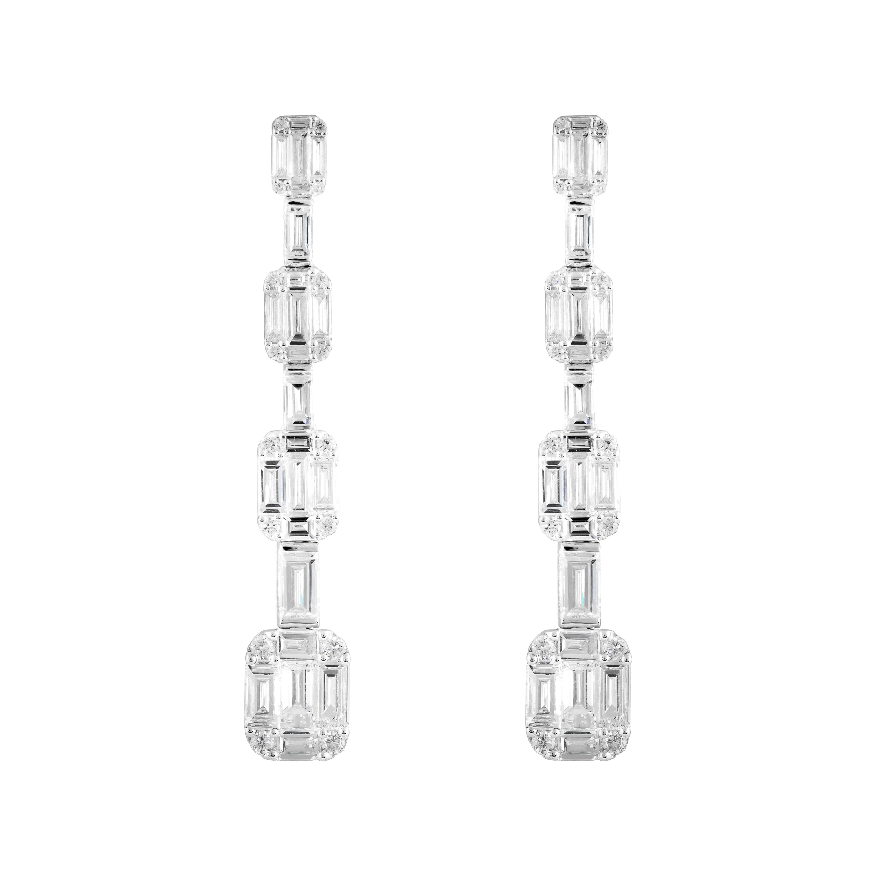 Timeless Diamond Duet Earrings