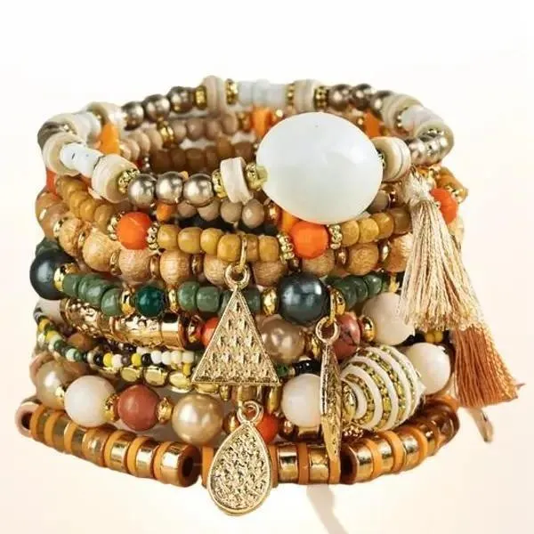 Touch of Humility Multi-Layered Beaded Bracelet