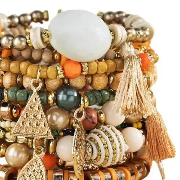 Touch of Humility Multi-Layered Beaded Bracelet